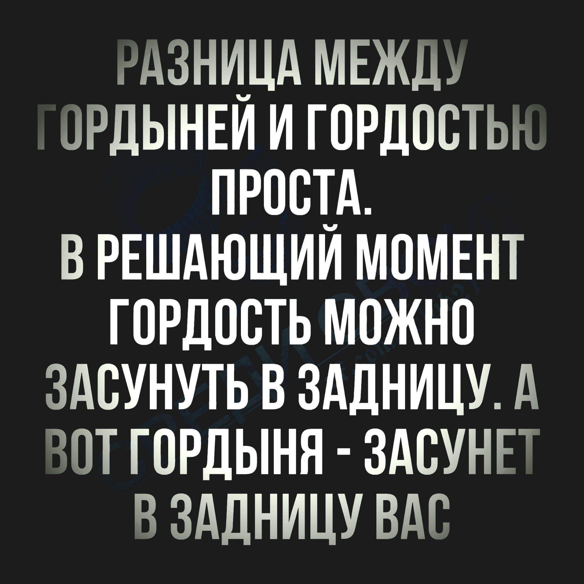 РАЗНИЦА МЕЖДУ ОРДЫНЕЙ И ГОРДОСТЬК ПРОСТА ВРЕШАЮЩИЙ МОМЕНТ ГОРДОСТЬ МОЖНО ЗАСУНУТЬ В ЗАДНИЦУ А ВОТ ГОРДЫМЯ ЗАСУНЕТ ВЗАДНИЦУ ВАС