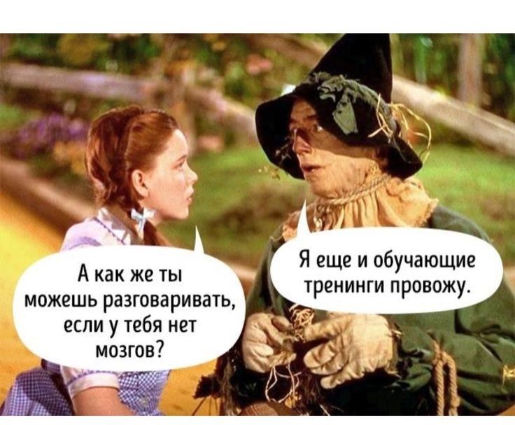 Я еще и обучающие тренинги провожу Акак же ты можешь разговаривать если у тебя нет мозгов