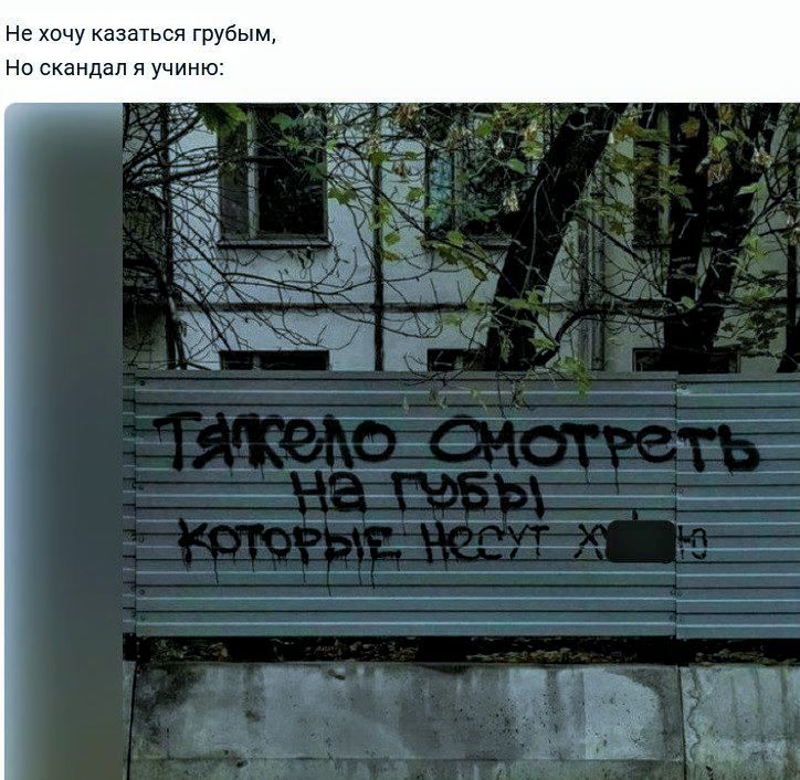 Не хочу казаться грубым Но скандал я учиню