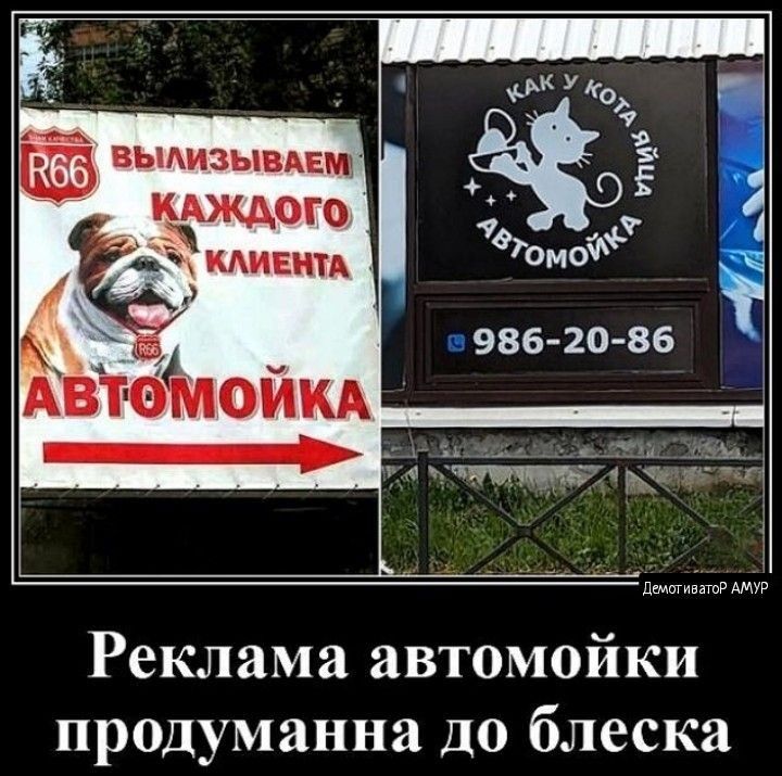 д Фхомо 986 20 86 Реклама автомойки продуманна до блеска