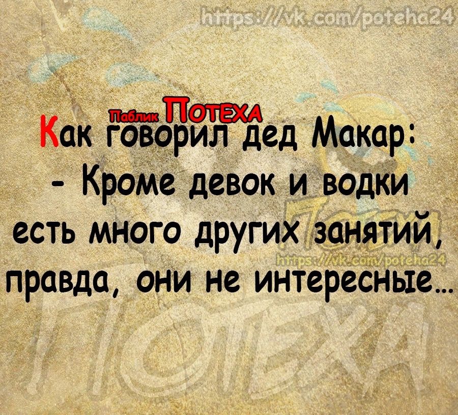 Как пвЁЁтедМаклр Кроме девок И Водки есть много других занятий правда они не интересные