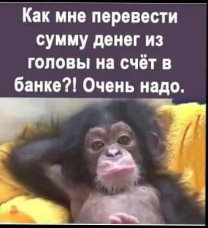 Как мне перевести сумму денег из головы на счёт в банке Очень надо р й е ой