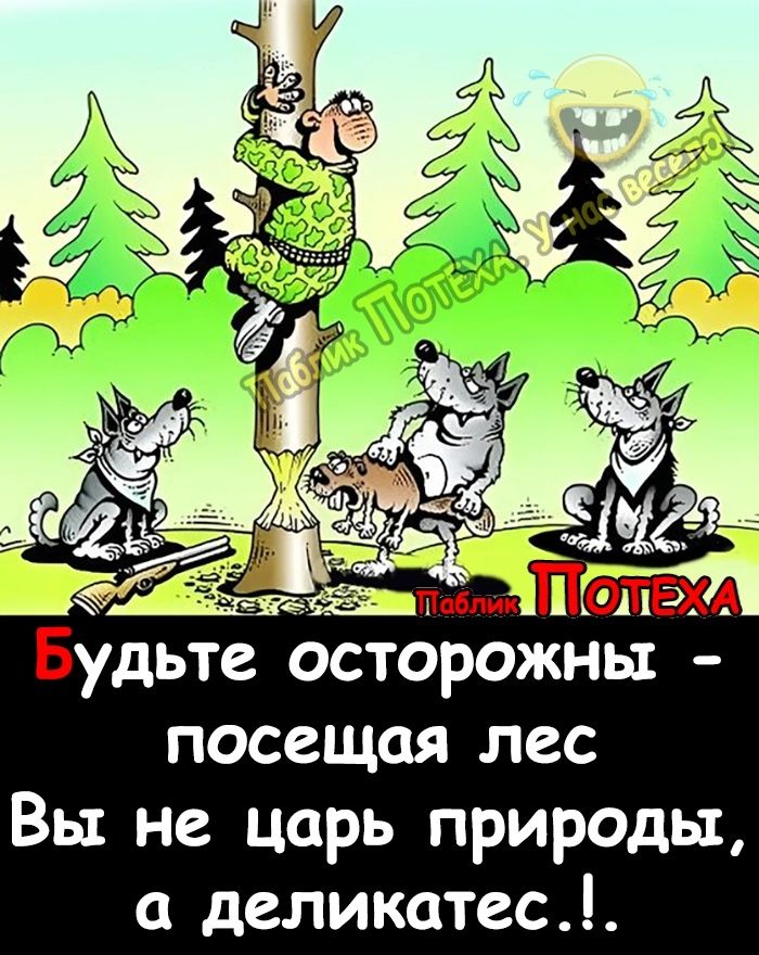 Будьте осторожны посещая лес Вы не царь природы а деликатес