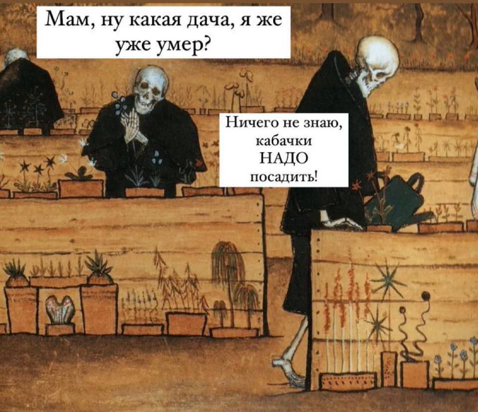 Мам ну какая дача я же уже умер