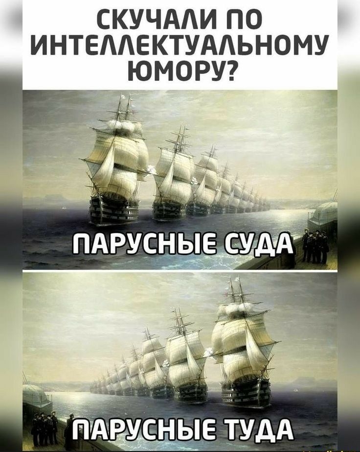 СКУЧАЛИ ПО ИНТЕЛЛЕКТУАЛЬНОМУ ЮМОРУ ПАРУСНЫЕ ТУДА