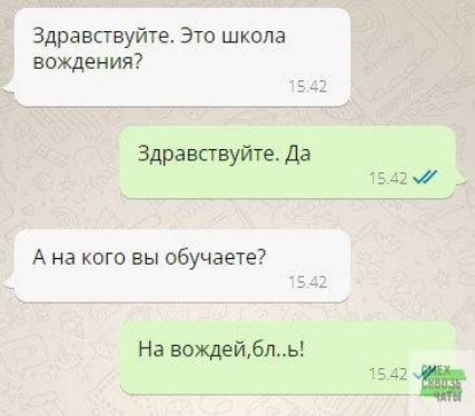 Здравствуйте Это школа вождения Здравствуйте Да 1542 м Ана кого вы обучаете На вождейбль