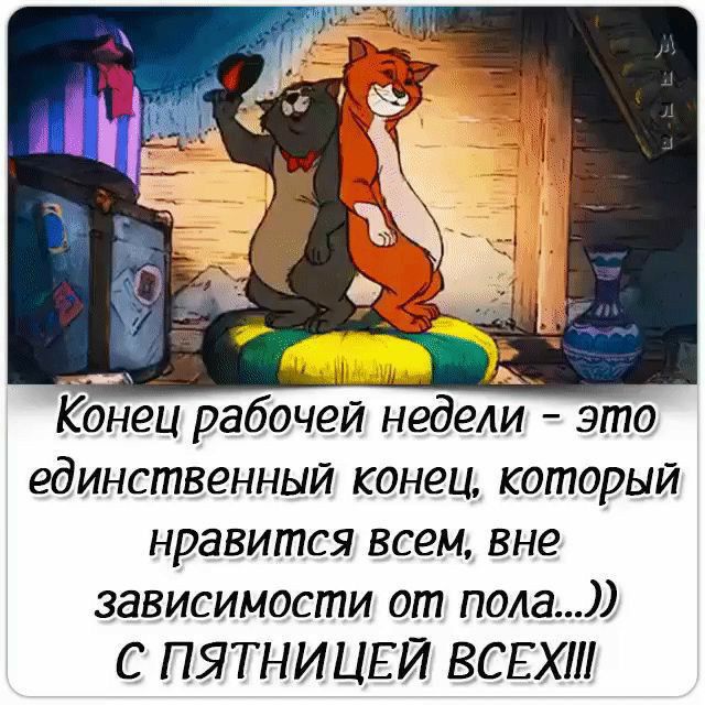 ОЙа вю Ы Конец рабочей недели это единственный конец который нравится всем вне зависимости от пола С ПЯТНИЦЕЙ ВСЕХИ