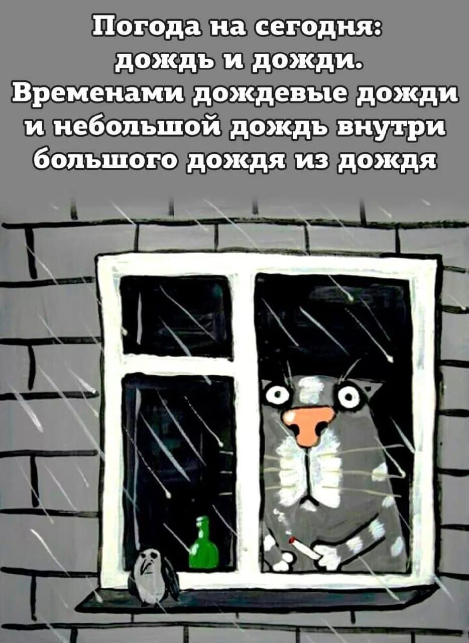 Погодана сегодня дождь и дожди и небольшой дождь внутри большого дождя издождя