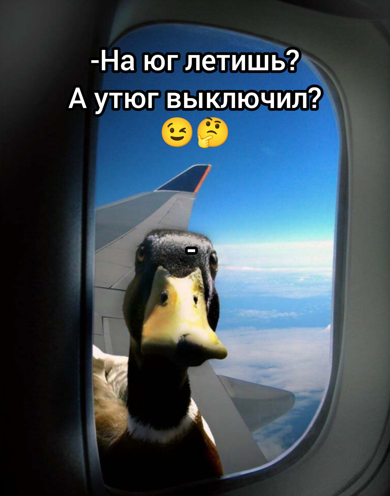 На юг летишь А утюгпвыключил
