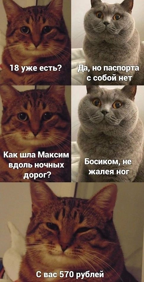 к й но паспорта с собой нет 18 уже есть Как шла Максим вдоль ночных дорог _ С вас570 рублей Босиком не жалея ног