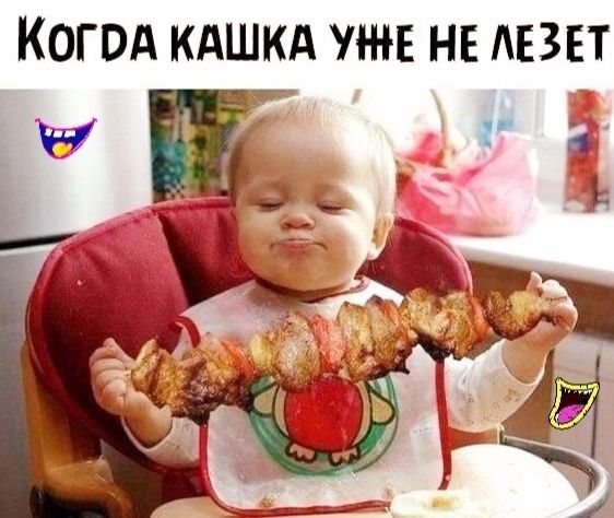КОГРА КАШКА УЖЕ НЕ ЛЕЗЕТ