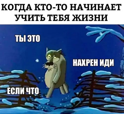 КОГДА КТО ТО НАЧИНА УЧИТЬ ТЕБЯ ЖИЗНИ ТЫ ЭТО с НАЖРЕН ИДИ р