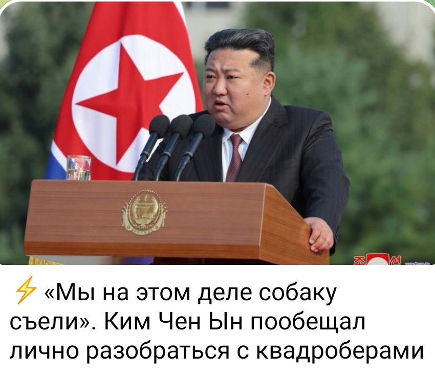 Мы на этом деле собаку съели Ким Чен Ын пообещал лично разобраться с квадроберами