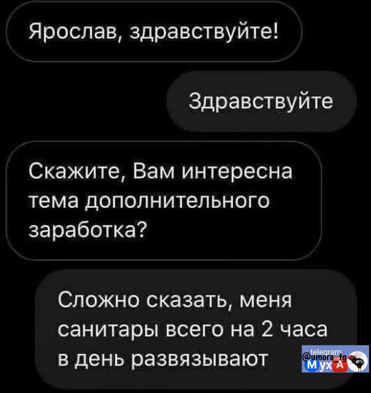 Ярослав здравствуйте Здравствуйте Скажите Вам интересна тема дополнительного заработка Сложно сказать меня санитары всего на 2 часа в день развязывают