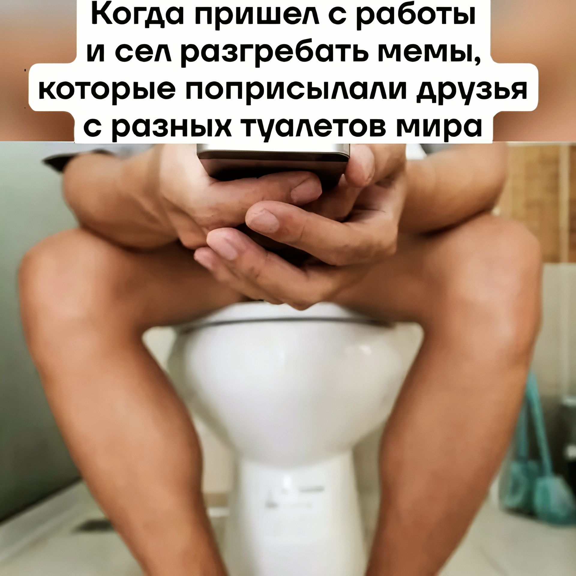 Когда пришел с работы и сел разгребать мемы, которые поприсыпали друзья с разных туалетов мира