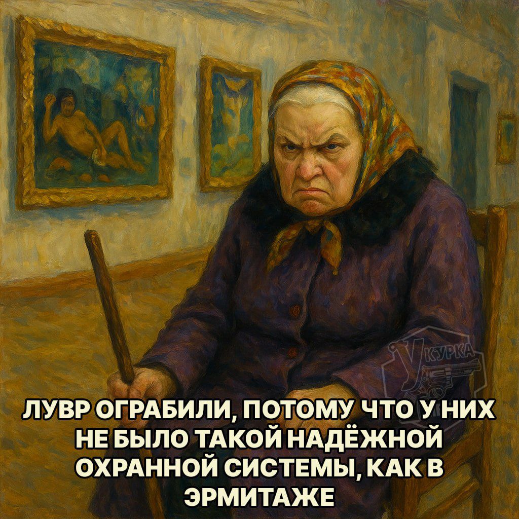 Лувр ограбили, потому что у них не было такой надёжной охранной системы, как в Эрмитаже