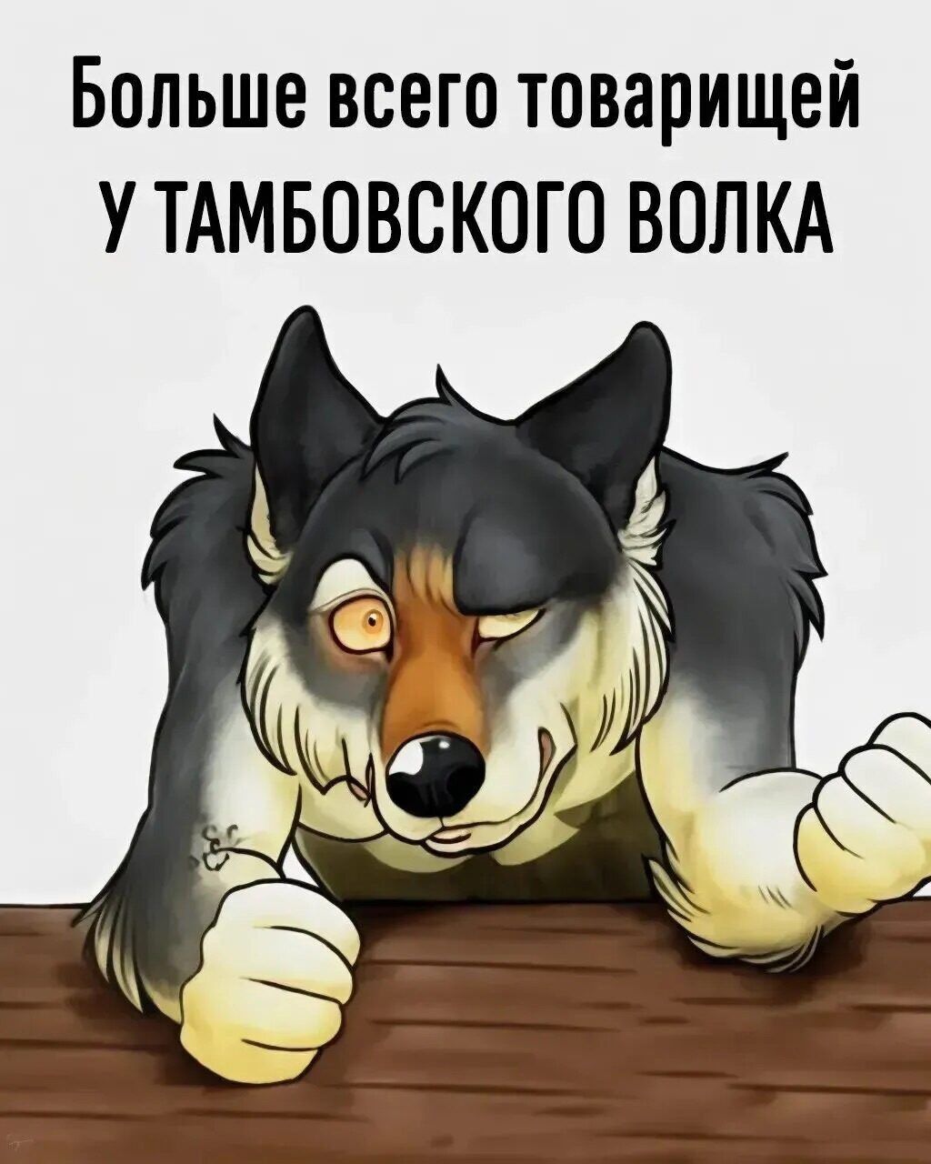 Больше всего товарищей у тамбовского волка