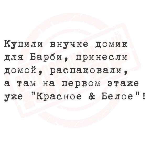 Купили внучке домик для Барби, принесли домой, распаковали, а там на первом этаже уже 