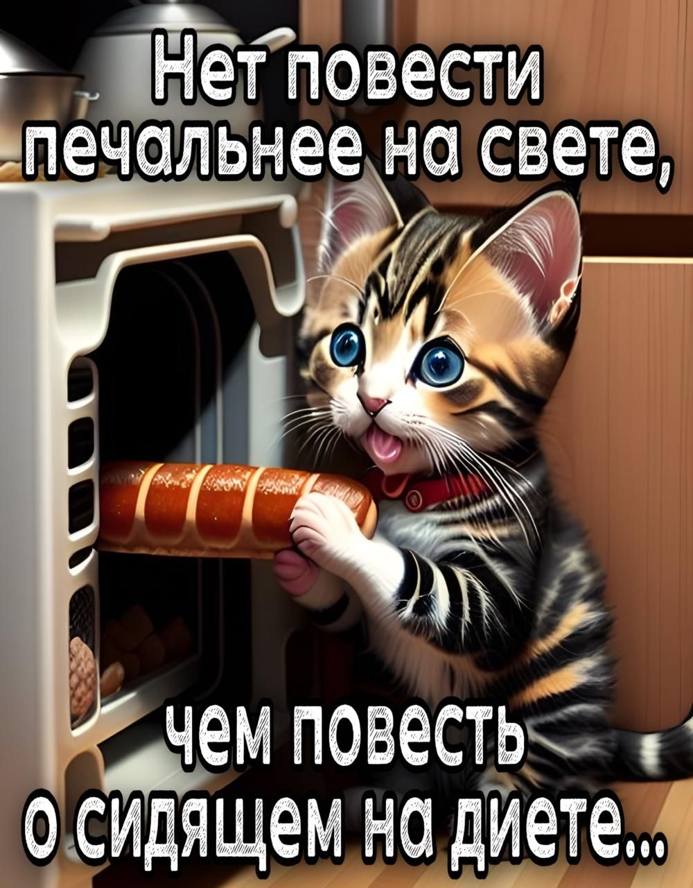 Нет повести печальнее на свете, чем повесть о сидящем на диете...