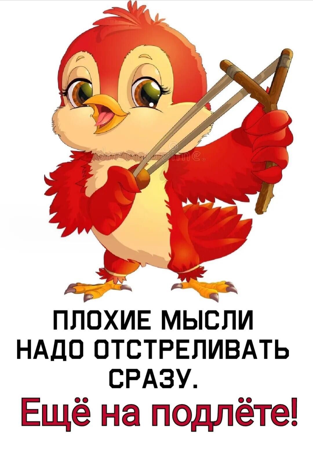 ПЛОХИЕ МЫСЛИ НАДО ОТСТРЕЛИВАТЬ СРАЗУ. Ещё на подлёте!