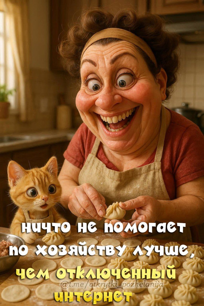 ничто не поможет по хозяйству лучше, чем отключенный интернет