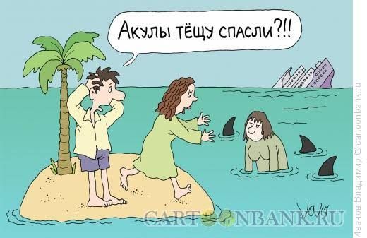 Акулы тёщу спасли?!!