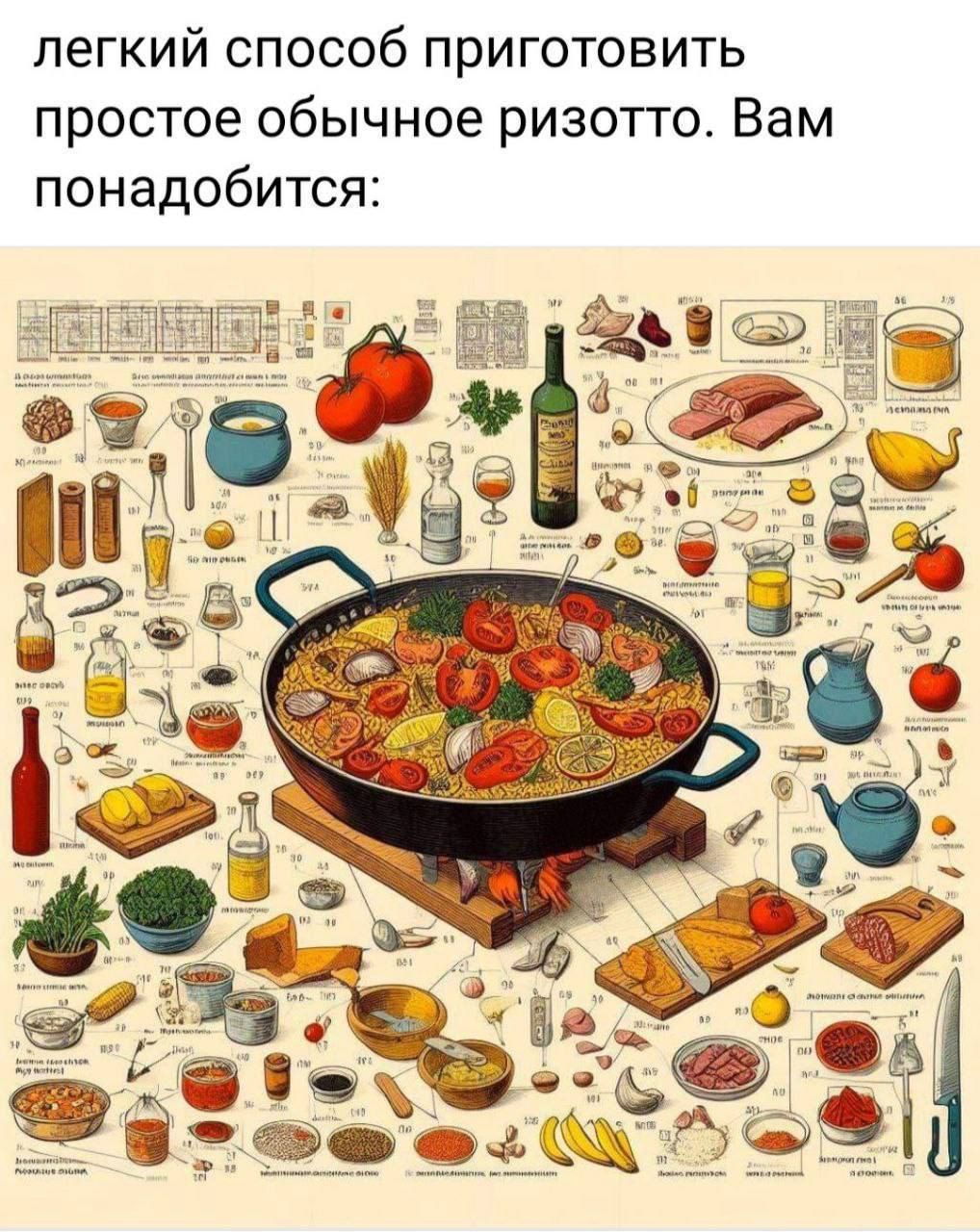 легкий способ приготовить простое обычное ризотто. Вам понадобиться: