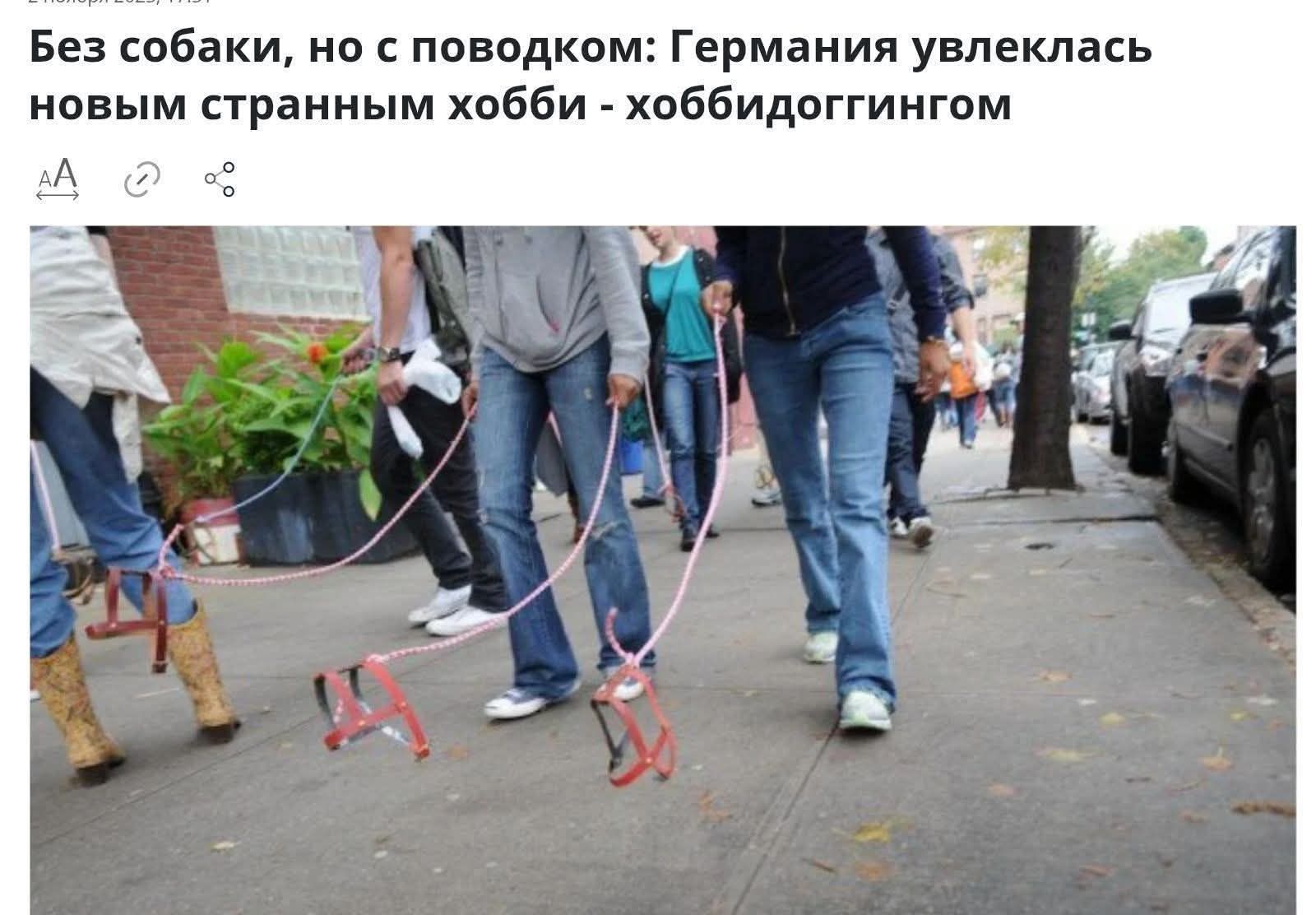 Без собаки, но с поводком: Германия увлеклась новым странным хобби - хоббиоггингом