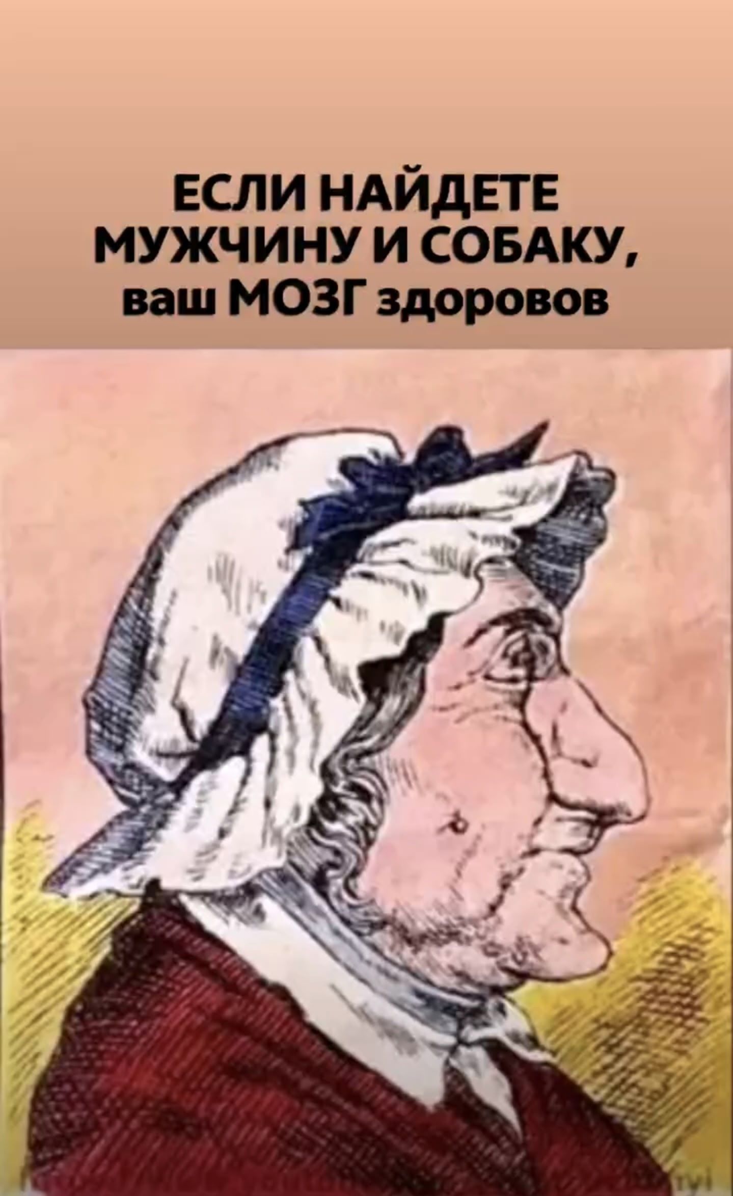 ЕСЛИ НАЙДЕТЕ МУЖЧИНУ И СОБАКУ, ваш мозг здоров.