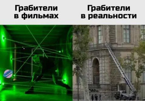 Грабители в фильмах Грабители в реальности