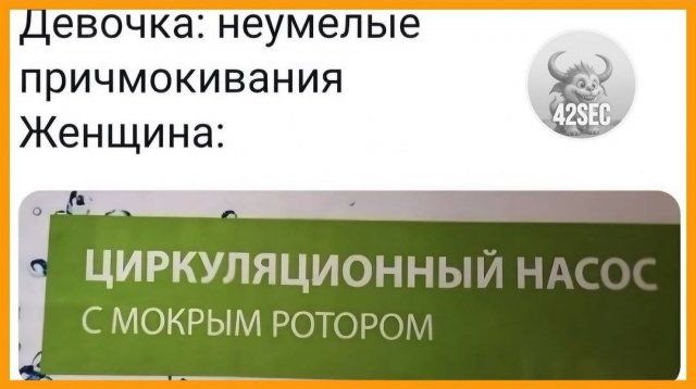Девочка: неумелые причмокивания
Женщина: ЦИРКУЛЯЦИОННЫЙ НАСОС С МОКРЫМ РОТОРОМ