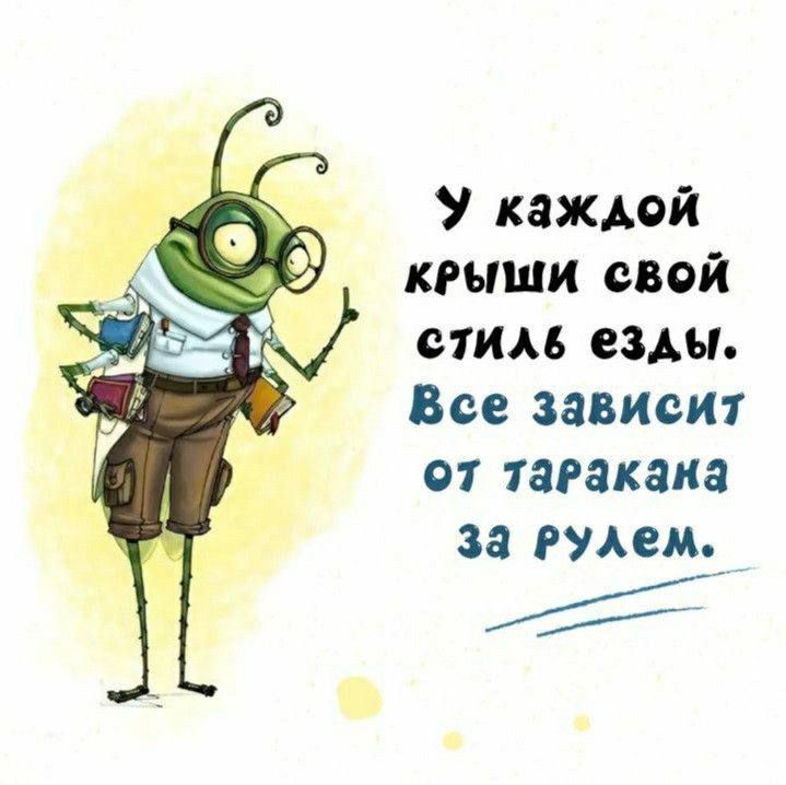 У каждой крыши свой стиль езды. Все зависит от таракана за рулем.