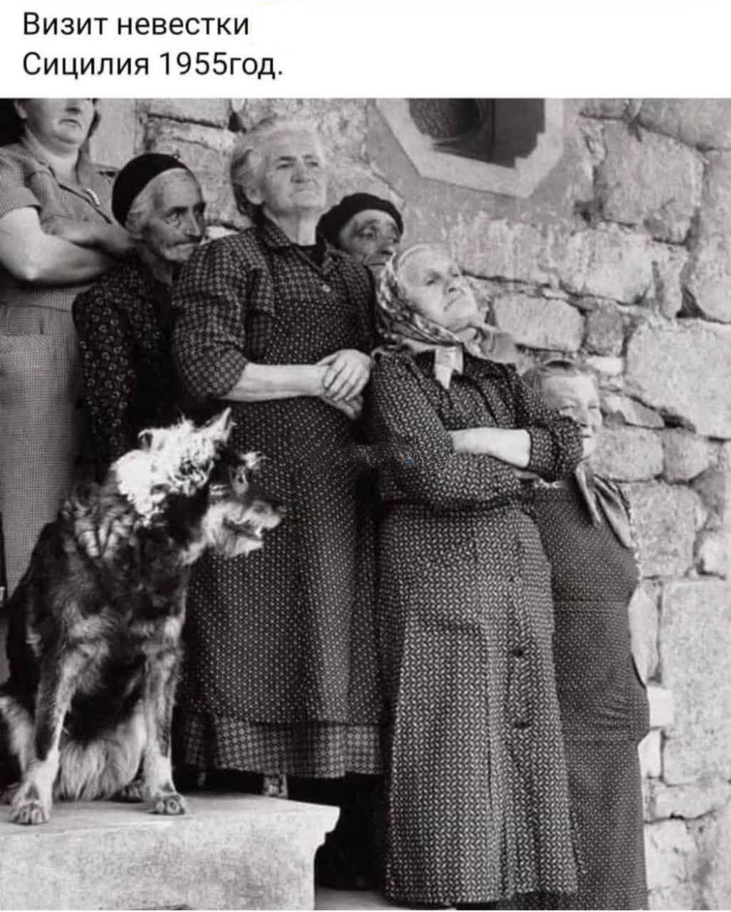 Визит невестки
Сицилия 1955год.