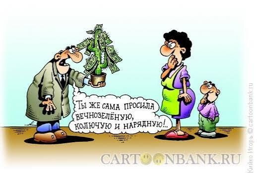 Ты же сама просила вечнозелёную, колючую и нарядную!