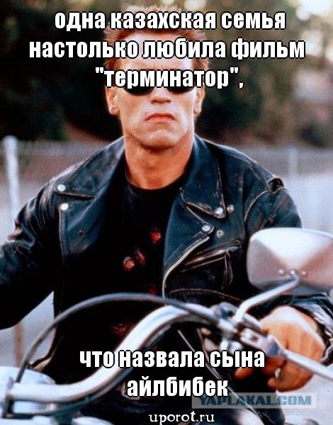 одна казахская семья настолько любила фильм «терминатор», что назвала сына айльбибек