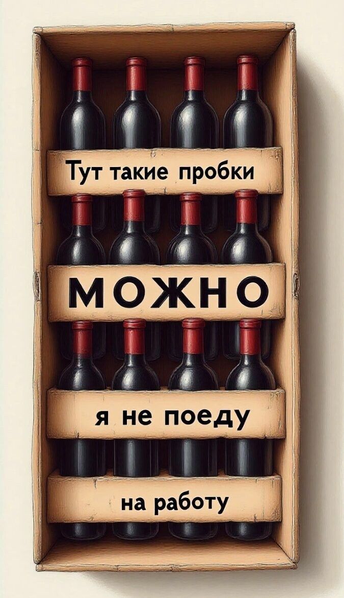 Тут такие пробки
МОЖНО
я не поеду
на работу