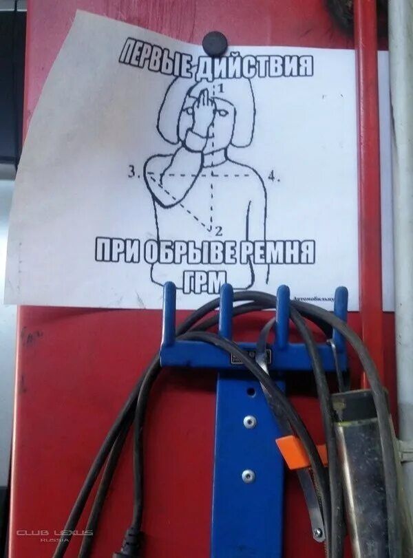 ПЕРВЫЕ ДЕЙСТВИЯ
ПРИ ОБРЫВЕ РЕМНЯ ГРМ