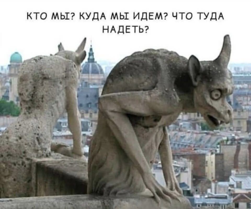 КТО МЫ? КУДА МЫ ИДЕМ? ЧТО ТУДА НАДЕТЬ?