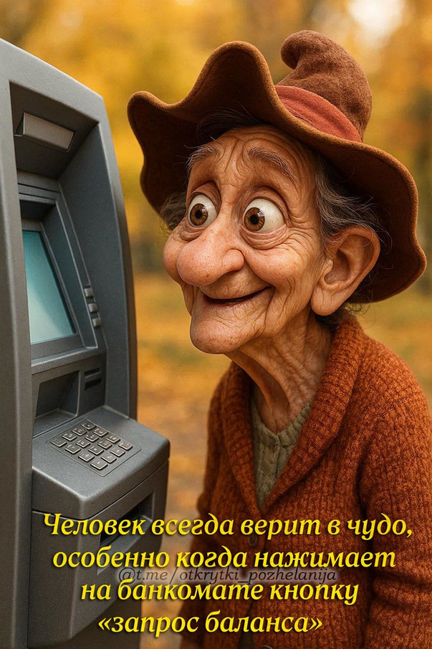 Человек всегда верит в чудо, особенно когда нажимает на банкомате кнопку «запрос баланса»