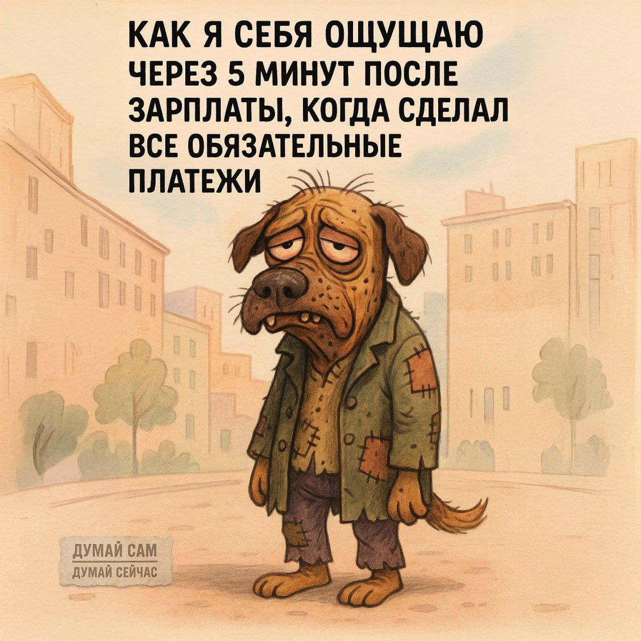 КАК Я СЕБЯ ОЩУЩАЮ ЧЕРЕЗ 5 МИНУТ ПОСЛЕ ЗАРПЛАТЫ, КОГДА СДЕЛАЛ ВСЕ ОБЯЗАТЕЛЬНЫЕ ПЛАТЕЖИ
ДУМАЙ САМ
ДУМАЙ СЕЙЧАС