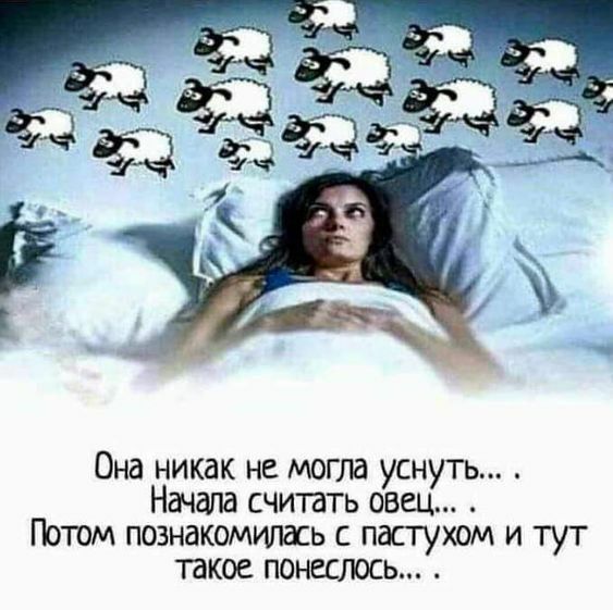 Она никак не могла уснуть... Начала считать овец... Потом познакомилась с пастухом и тут такое понеслось...