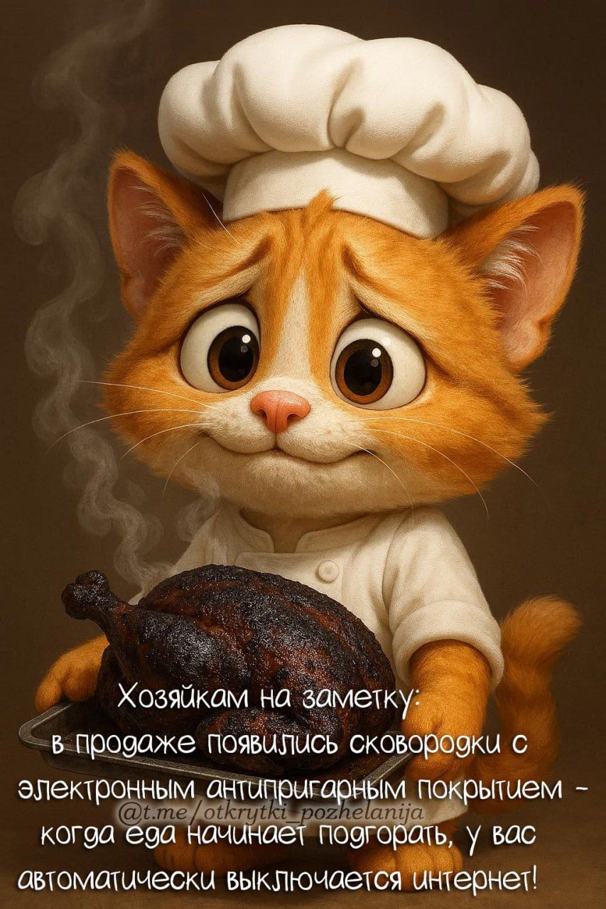 Хозяйкам на заметку: в продаже появились сковороды с электронным антипригарным покрытием — когда еда начинает подгорать, у вас автоматически выключается интернет!