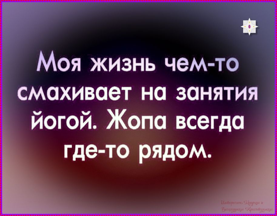 Моя жизнь чем-то смешивает на занятия йогой. Хопа всегда где-то рядом.