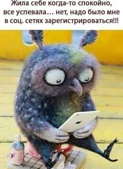 Жила себе когда-то спокойно, все успевала... нет, надо было мне в соц. сетях зарегистрироваться!!!