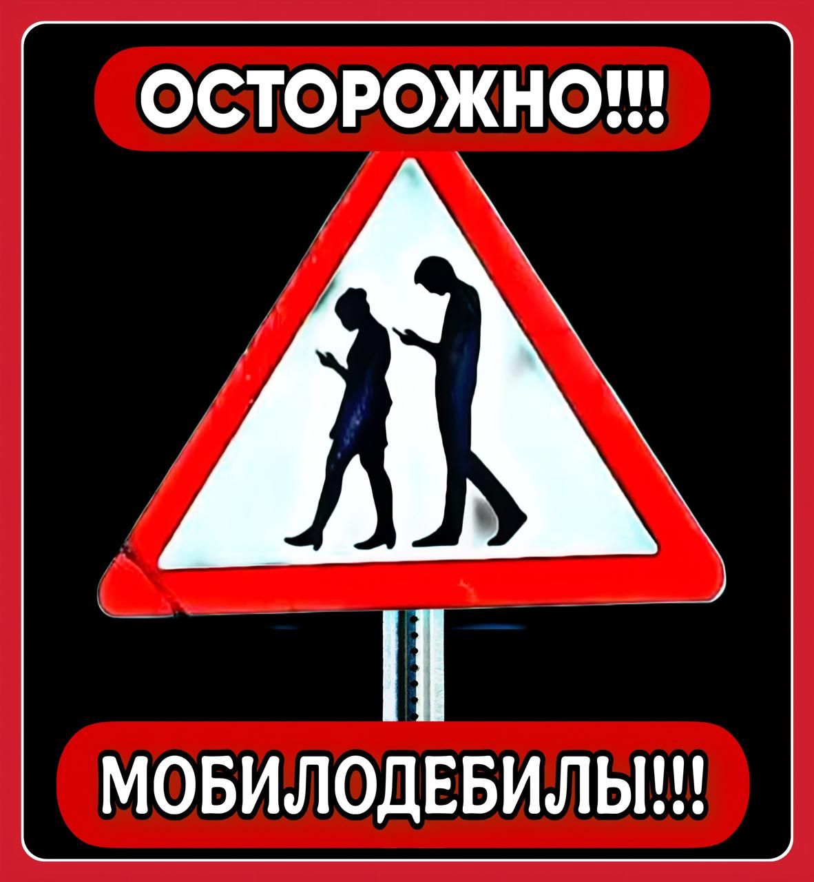 ОСТОРОЖНО!!!
МОБИЛОДЕБИЛЫ!!!