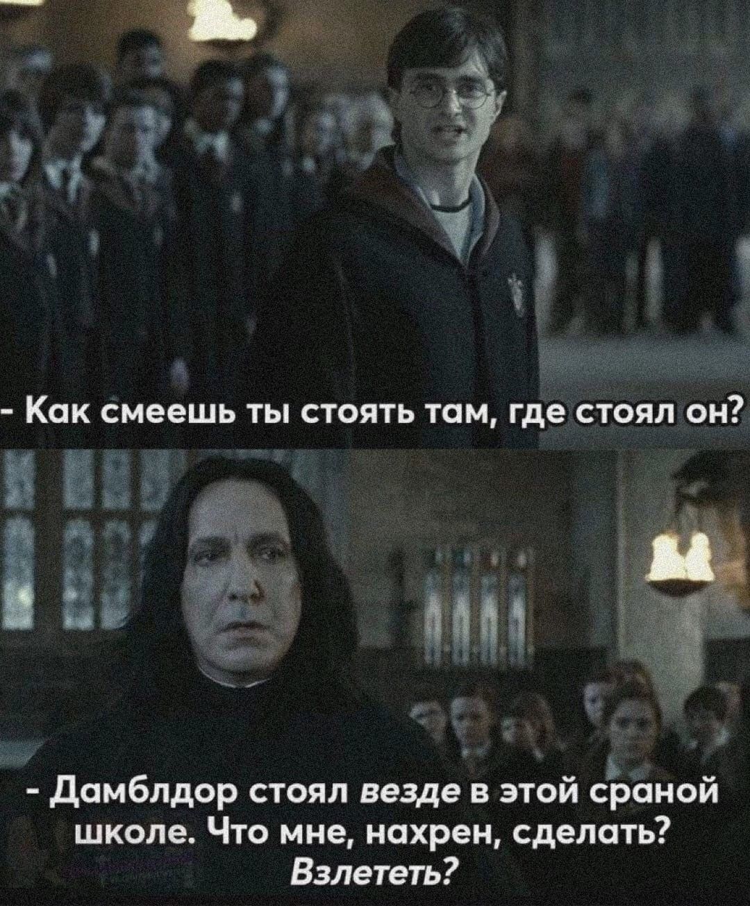 Как смеешь ты стоять там, где стоял он?
Дамблдор стоял везде в этой странной школе. Что мне, нахрен, сделать? Взлететь?