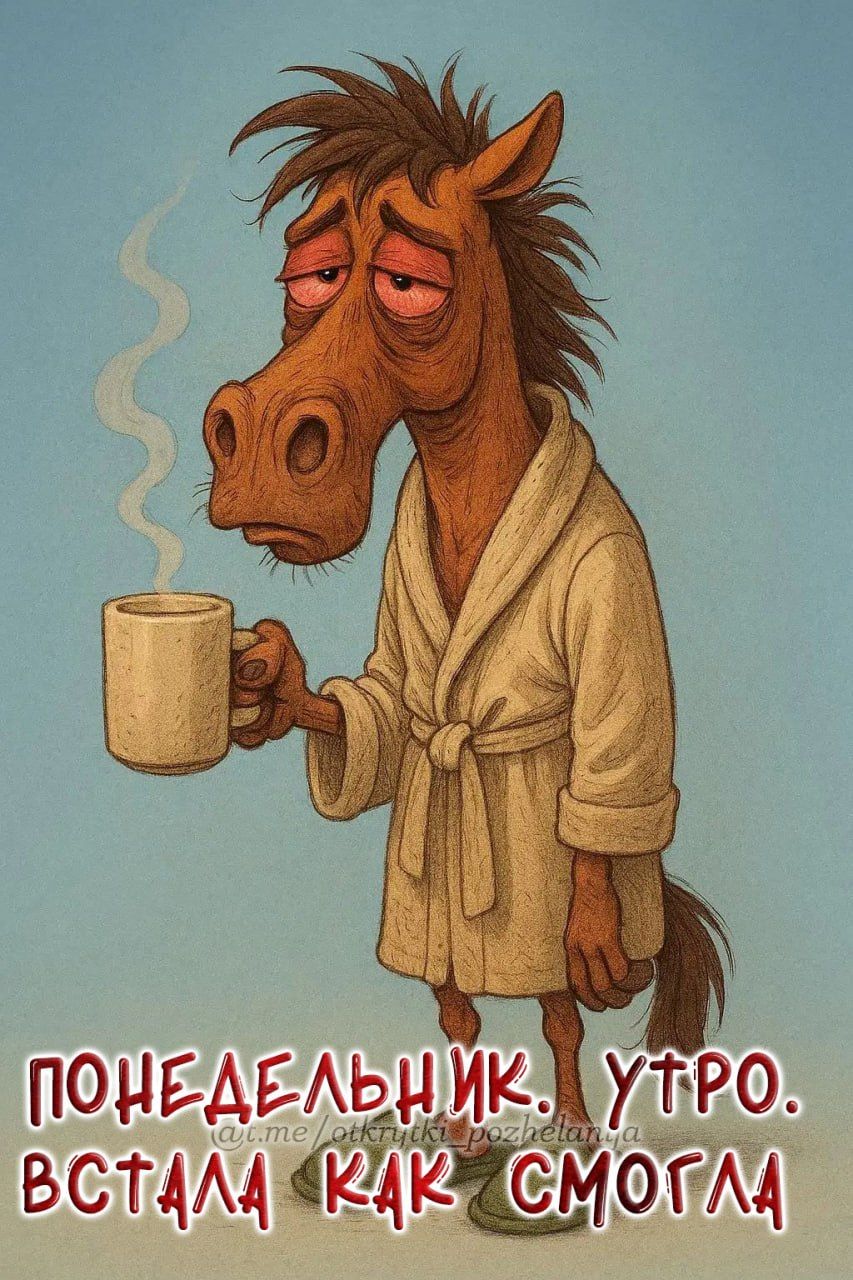ПОНЕДЕЛЬНИК, УТРО. ВСТАЛА КАК СМОГЛА