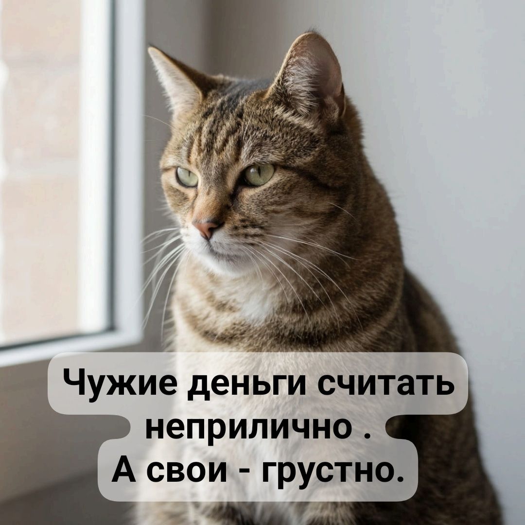 Чужие деньги считать неприлично. А свои - грустно.