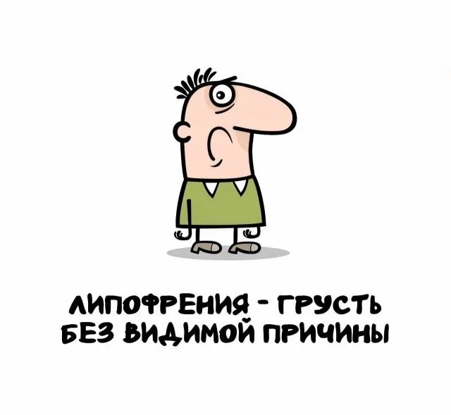 ЛИПОФРЕНИЯ - ГРУСТЬ БЕЗ ВИДИМОЙ ПРИЧИНЫ