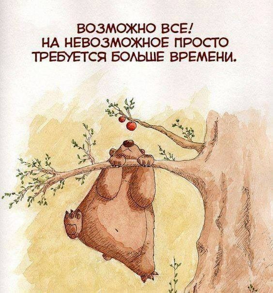 ВОЗМОЖНО ВСЕ! НА НЕВОЗМОЖНОЕ ПРОСТО ТРЕБУЕТСЯ БОЛЬШЕ ВРЕМЕНИ.